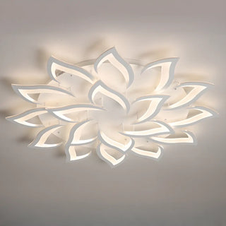 ZOWALA - Living Room Elegant Lotus LED Flush Mount Ceiling Light Image - 11