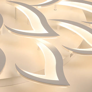 ZOWALA - Living Room Elegant Lotus LED Flush Mount Ceiling Light Image - 14