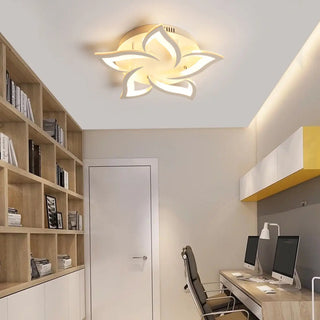 ZOWALA - Living Room Elegant Lotus LED Flush Mount Ceiling Light Image - 4