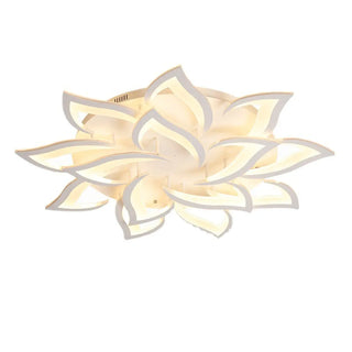 ZOWALA - Living Room Elegant Lotus LED Flush Mount Ceiling Light Image - 5