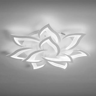 ZOWALA - Living Room Elegant Lotus LED Flush Mount Ceiling Light Image - 7