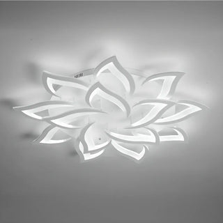 ZOWALA - Living Room Elegant Lotus LED Flush Mount Ceiling Light Image - 8