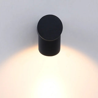 Modern Bedside White Cylindrical Metal Wall Sconce Image - 10