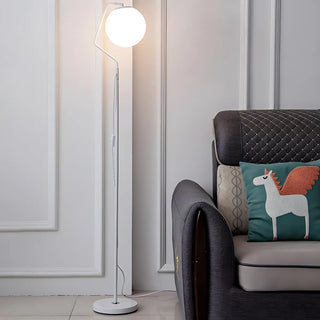 ZOWALA - Modern Globe Metal LED Floor Lamp Image - 2