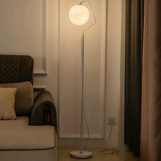 ZOWALA - Modern Globe Metal LED Floor Lamp Image - 3