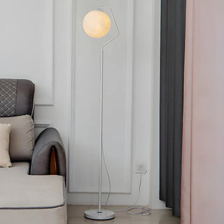ZOWALA - Modern Globe Metal LED Floor Lamp Image - 4