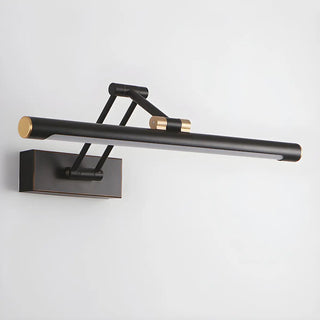 Modern White Metal Linear Swing Arm LED Vanity Light Zawala Image - 10
