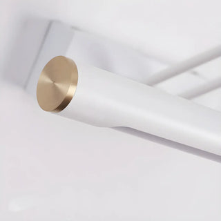 Modern White Metal Linear Swing Arm LED Vanity Light Zawala Image - 14