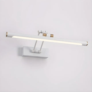 Modern White Metal Linear Swing Arm LED Vanity Light Zawala Image - 7