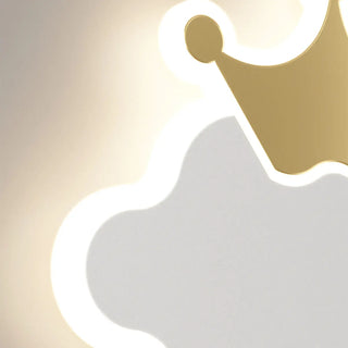 Kid's Room Creative White Moon Metal LED Wall Sconce Zawala Image - 18