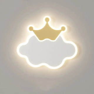 Kid's Room Creative White Moon Metal LED Wall Sconce Zawala Image - 8