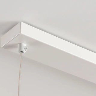 Modern Saturn Planet White Linear Dining Room Pendant Light Zawala Image - 12