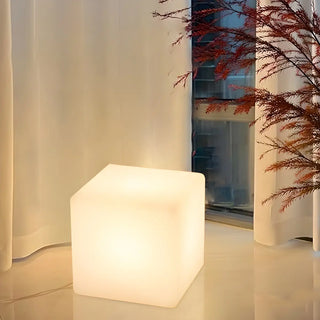 ZOWALA - Durable Modern White Square Bedside LED Floor Lamp Image - 11