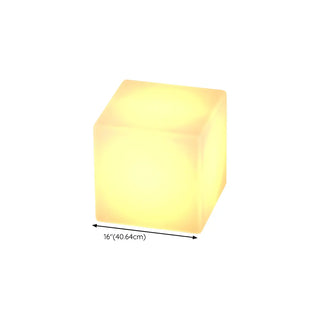 ZOWALA - Durable Modern White Square Bedside LED Floor Lamp Image - 17