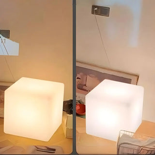 ZOWALA - Durable Modern White Square Bedside LED Floor Lamp Image - 6