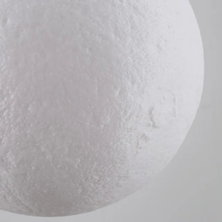 ZOWALA - Modern White 3D Moon Bedroom Lunar Surface Pendant Light Image - 5