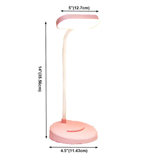 Modern Minimalist White LED Adjustable Neck Table Lamp Zawala #size