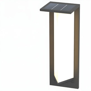 Modern Black Metal Geometric Outdoor LED Wall Light Zawala Image - 18