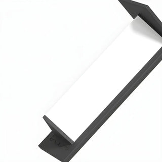Modern Black Metal Geometric Outdoor LED Wall Light Zawala Image - 20