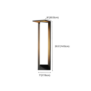 Modern Black Metal Geometric Outdoor LED Wall Light Zawala Image - 23