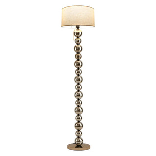 Pleated Shade Modern Stacked Ball Steel Floor Lamp Zawala Image - 10