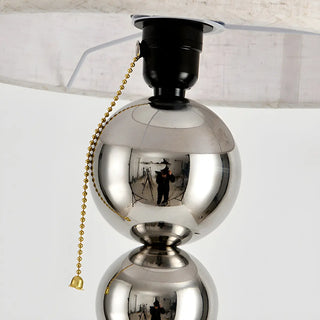 Pleated Shade Modern Stacked Ball Steel Floor Lamp Zawala Image - 5