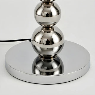Pleated Shade Modern Stacked Ball Steel Floor Lamp Zawala Image - 6