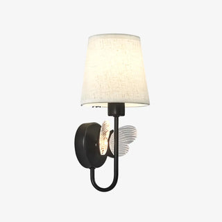 Fabric Shade Bedroom Cylinder Plug-in Wall Lamp Zawala Image - 7