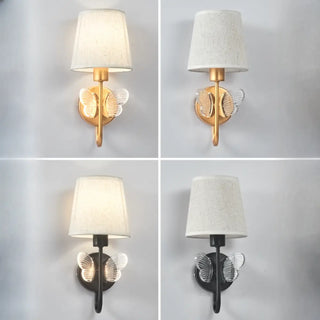 Fabric Shade Bedroom Cylinder Plug-in Wall Lamp Zawala Image - 8