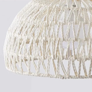 Natural Woven Rattan Dome Living Room Floor Lamp Zawala Image - 6
