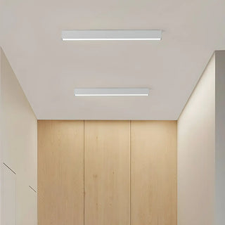 Simplicity White Linear Dimmable LED Flush Mount Light Zawala Image - 1