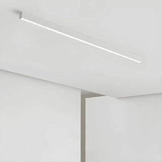 Simplicity White Linear Dimmable LED Flush Mount Light Zawala Image - 9