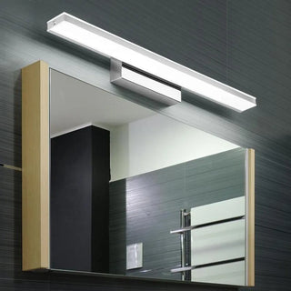 White Modern Linear LED Bathroom Vanity Light Fixture Zawala Image - 4