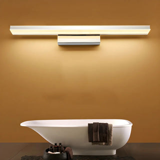 White Modern Linear LED Bathroom Vanity Light Fixture Zawala Image - 6