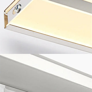 White Modern Linear LED Bathroom Vanity Light Fixture Zawala Image - 8
