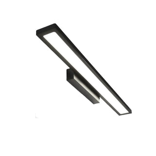 Sleek Modern Black Rectangular LED Vanity Light Zawala Image - 10