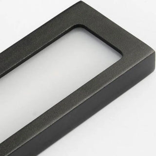 Sleek Modern Black Rectangular LED Vanity Light Zawala Image - 13
