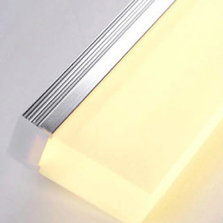 Sleek Modern Black Rectangular LED Vanity Light Zawala Image - 16
