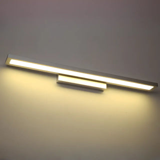 Sleek Modern Black Rectangular LED Vanity Light Zawala Image - 3