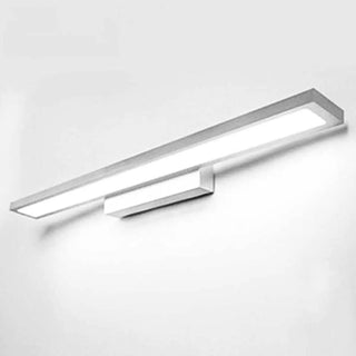 Sleek Modern Black Rectangular LED Vanity Light Zawala Image - 8