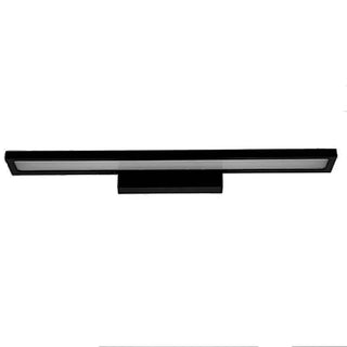 Sleek Modern Black Rectangular LED Vanity Light Zawala Image - 9