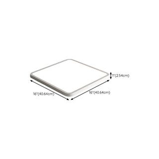 ZOWALA - Modern Rectangular LED Ceiling Light White Slim Flush 35.5" #size