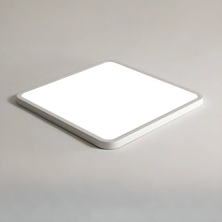 ZOWALA - Modern Rectangular LED Ceiling Light White Slim Flush 35.5" Image - 6