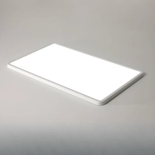 ZOWALA - Modern Rectangular LED Ceiling Light White Slim Flush 35.5" Image - 7