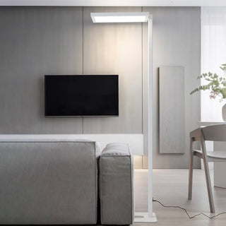 ZOWALA - Black Modern Rectangular LED Metal Floor Light Image - 1