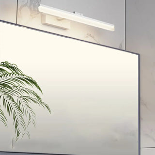 White Rectangular Modern LED Metal Vanity Light Zawala Image - 1