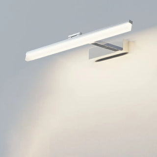 White Rectangular Modern LED Metal Vanity Light Zawala Image - 3
