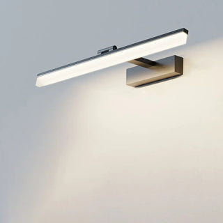 White Rectangular Modern LED Metal Vanity Light Zawala Image - 5