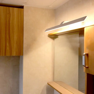 ZOWALA - Contemporary White Rectangular LED Metal Vanity Light Image - 5