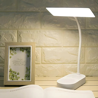 Stylish Rectangle White Adjustable LED Desk Lamp Zawala Image - 2
